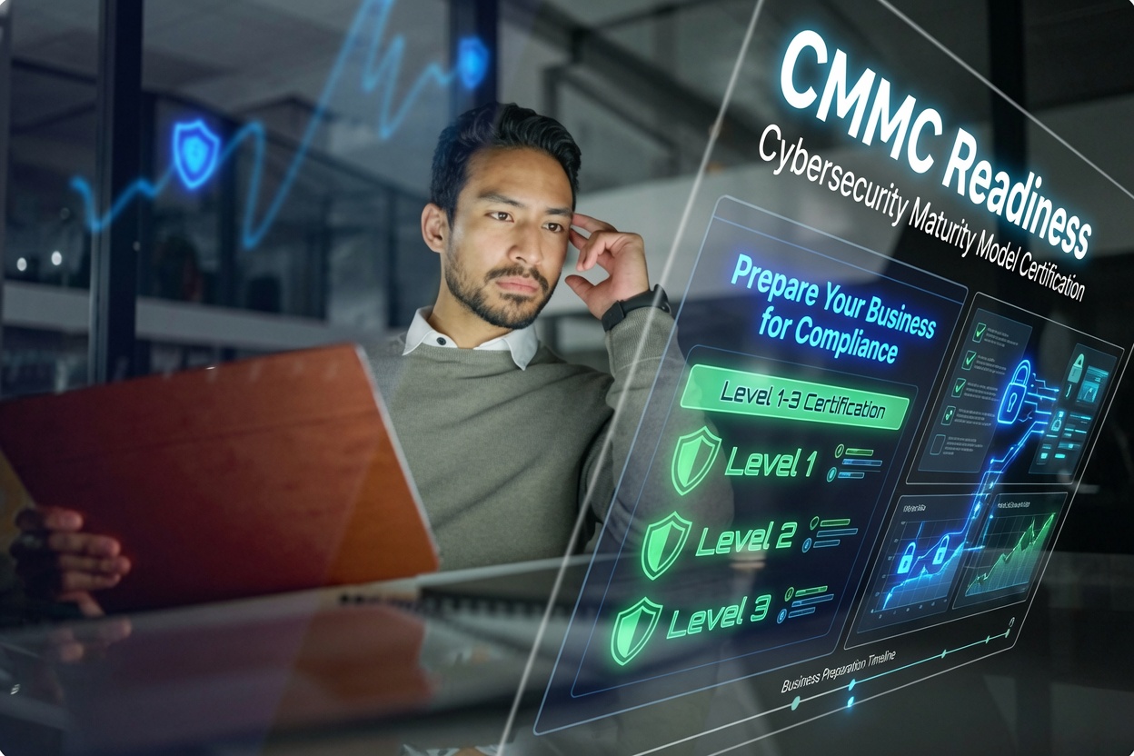 CMMC readiness assessment for defense contractors preparing for CMMC Level 2 certification and compliance