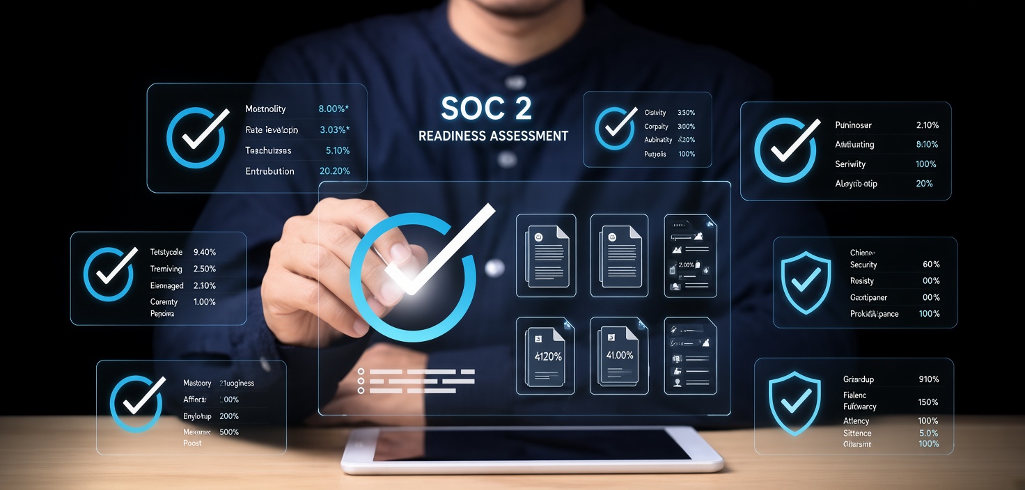 SOC 2 readiness assessment identifying security and compliance gaps